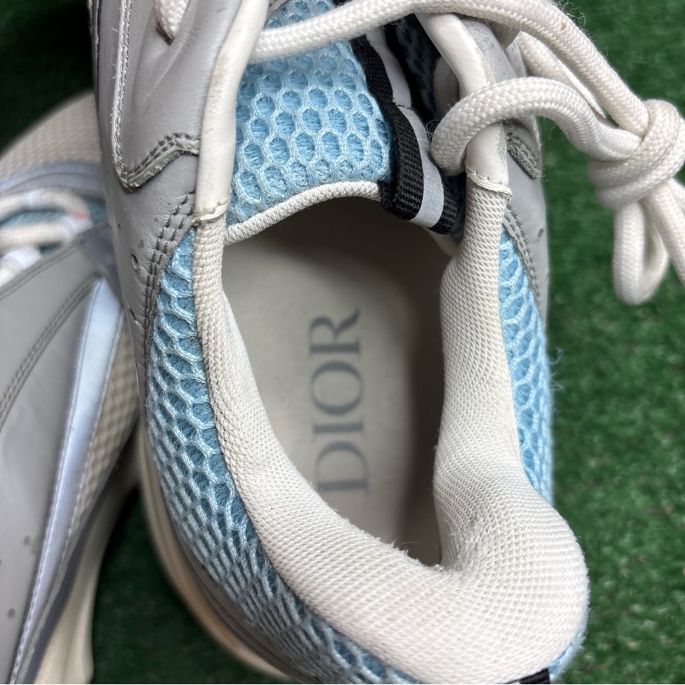 Size 46 / US 13 - Dior B22 Reflective Trainer White Blue White Gray - Picture 11 of 16